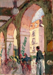 The Cafe Suisse, or Cafe des Arcades, Dieppe by Walter Richard Sickert