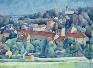 Hardricourt Village and Castle by Walter Rosam