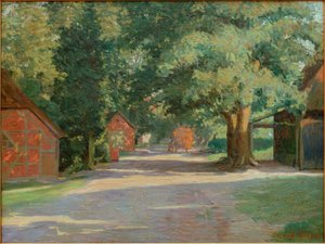 Summery Village Street