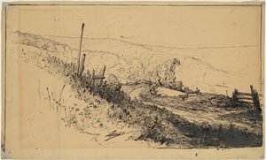 A Road in the Hills Near Dordrecht by Walter Shirlaw