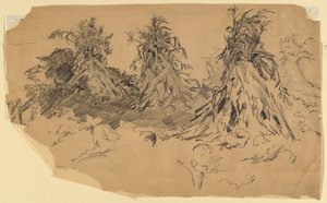 Cornstalks by Walter Shirlaw