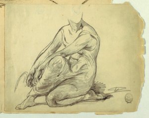Kneeling Woman by Walter Shirlaw