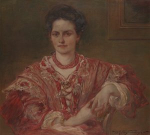 Portrait of Dorothea A. Dreier (1870) by Walter Shirlaw