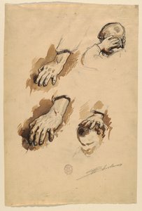 Studies of Hands by Walter Shirlaw