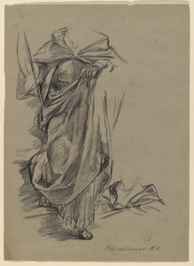 Study of Drapery by Walter Shirlaw