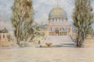 Dome of the Rock from the Mosque of El Aksa, Jerusalem