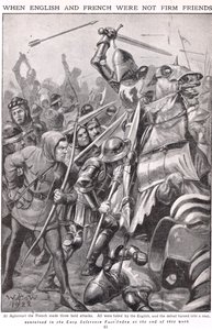 When the French and English Fought at Agincourt, illustration 
