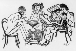 Writers in the Cafe des Westens