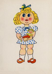 One of Walter Trier’s Crazy People by Walter Trier