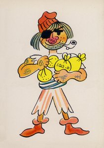 One of Walter Trier’s Crazy People by Walter Trier