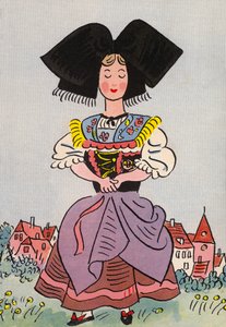 Walter Trier’s crazy costumes: Alsace, France by Walter Trier