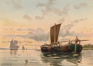 Barge Dropping Up the Medway