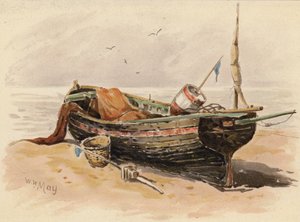 French Fishing Lugger by Walter William May