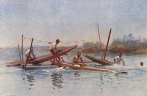 New Zealand: Canoe Hurdle Race