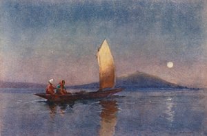 New Zealand: Evening on Lake Roto-rua by Walter Wright