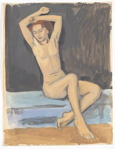 Female Nude with Raised Arms