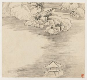 Album of Landscapes: Leaf 3, 1677 by Wang Gai