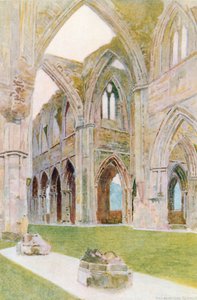 Tintern Abbey: Interior by Warwick (after) Goble
