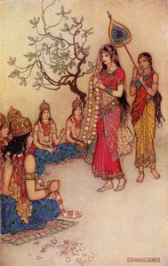 Damatanti Choosing a Husband, illustration from 
