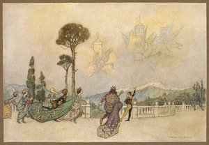 The Castles in the Air, from The Dragon by Warwick Goble