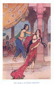 The Ordeal of Queen Draupadi by Warwick Goble