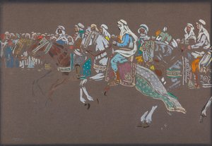 Arab Cavalry by Wassily Kandinsky