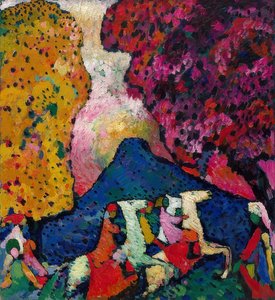 The Blue Mountain. 1908-09 by Wassily Kandinsky