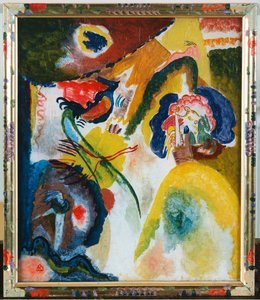 Glass Picture with Swan by Wassily Kandinsky