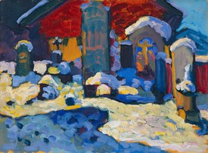 Kochel – Cemetery by Wassily Kandinsky