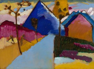 Kochel, Straight Street by Wassily Kandinsky