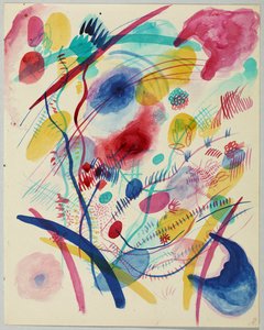 Composition in Red, Blue, Green, and Yellow