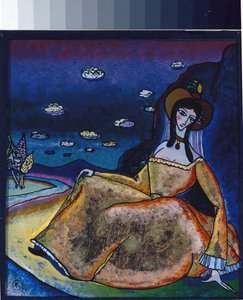 The Lady in Her Golden Dress by Wassily Kandinsky