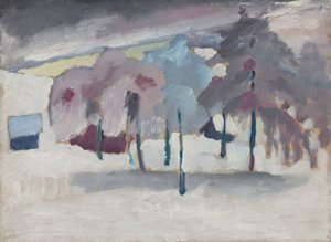 Murnau – Trees in the Snow by Wassily Kandinsky