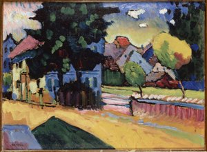 Landscape with the Green House by Wassily Kandinsky
