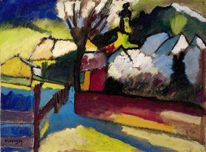 Autumn Landscape with Tree by Wassily Kandinsky