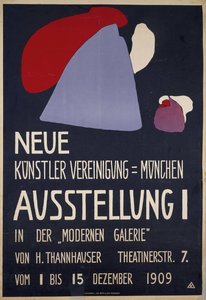 Poster for the 1st Exhibition of the Neue Künstlervereinigung München by Wassily Kandinsky