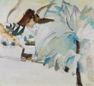 Winter Landscape with Locomotive. 1911