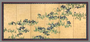 Irises by Watanabe Shiko
