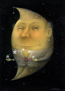 Juggling Crescent Moon by Wayne Anderson