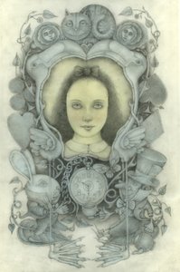 Portrait of Alice in Mirror by Wayne Anderson
