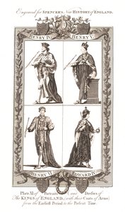 Portraits and Dresses of The Kings of England with Coats of Arms, 1784