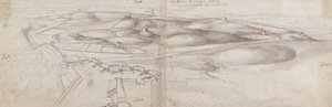 A View from Peterborough Tower at Tangier by Wenceslaus Hollar