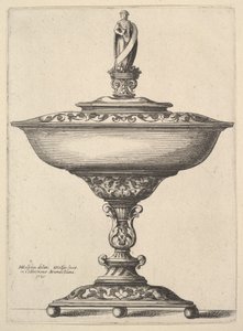 A Wide Cup with Ball Feet, 1646 by Wenceslaus Hollar
