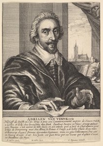 Adriaen van de Venne by Wenceslaus Hollar