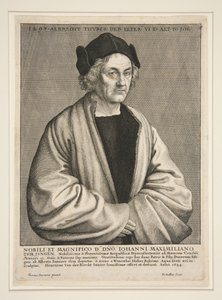 Albrecht Durer the Elder (1427-1502) at the Age of 70 by Wenceslaus Hollar