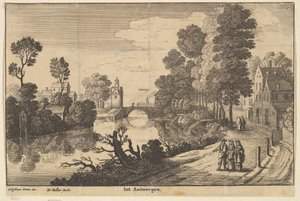 Antwerp by Wenceslaus Hollar