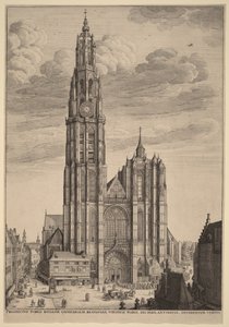 Antwerp Cathedral by Wenceslaus Hollar