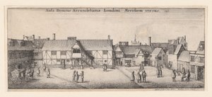 Arundel House from the South by Wenceslaus Hollar