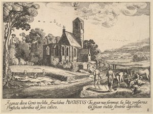 August by Wenceslaus Hollar