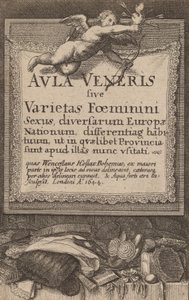 Aula Veneris: Title Page, 1644 by Wenceslaus Hollar